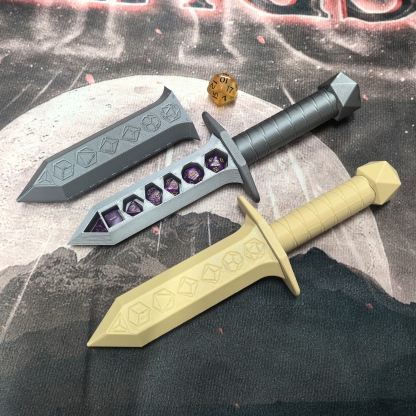 D&D Miniature Dice Holding Dagger
