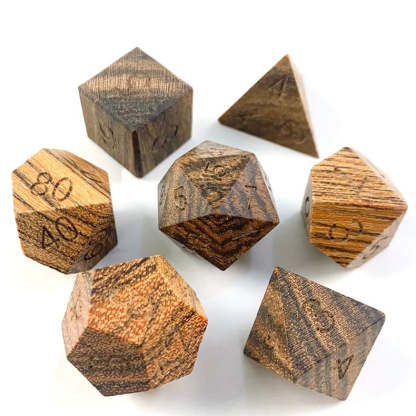 Elven Druid Wooden Dice Set