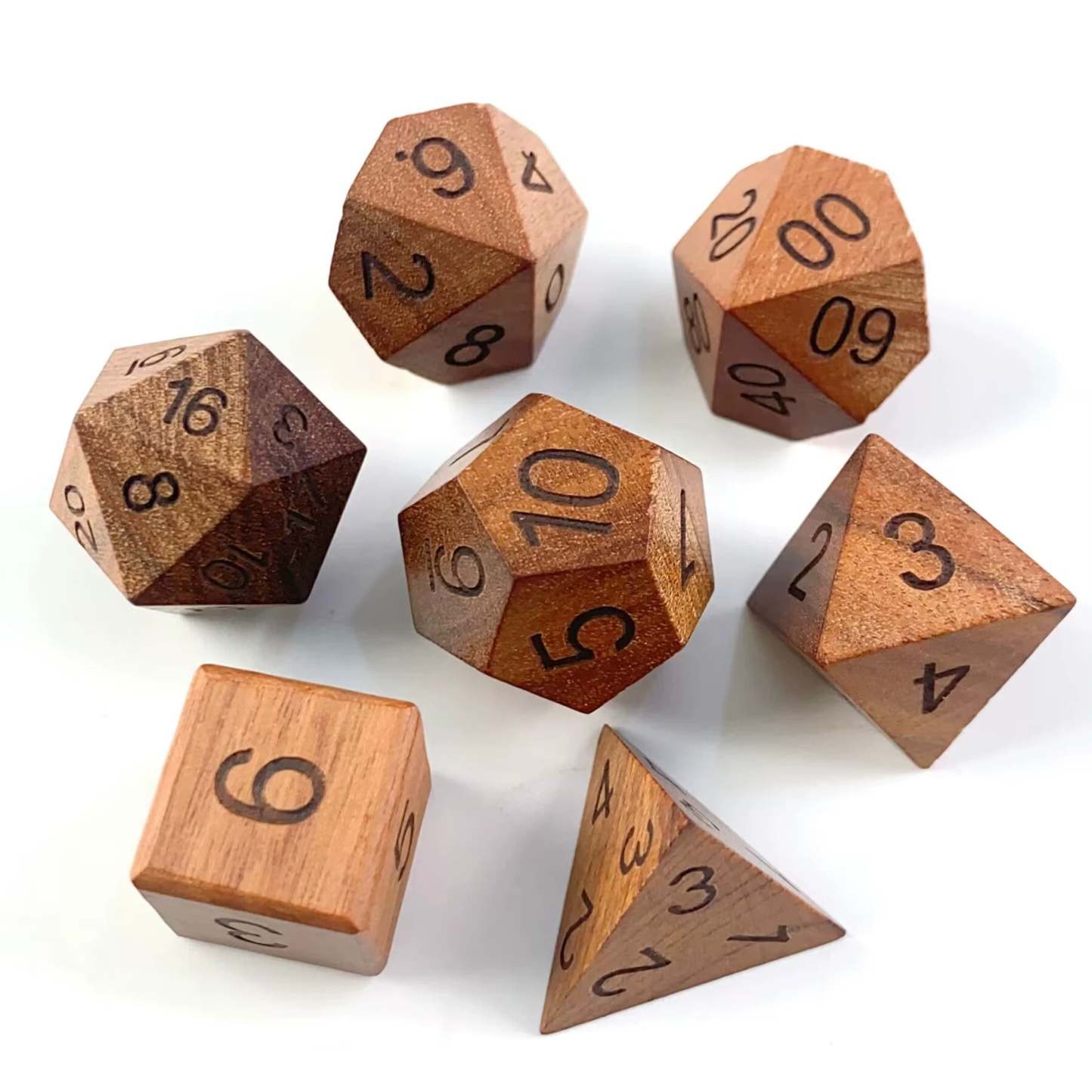 Elven Druid Wooden Dice Set