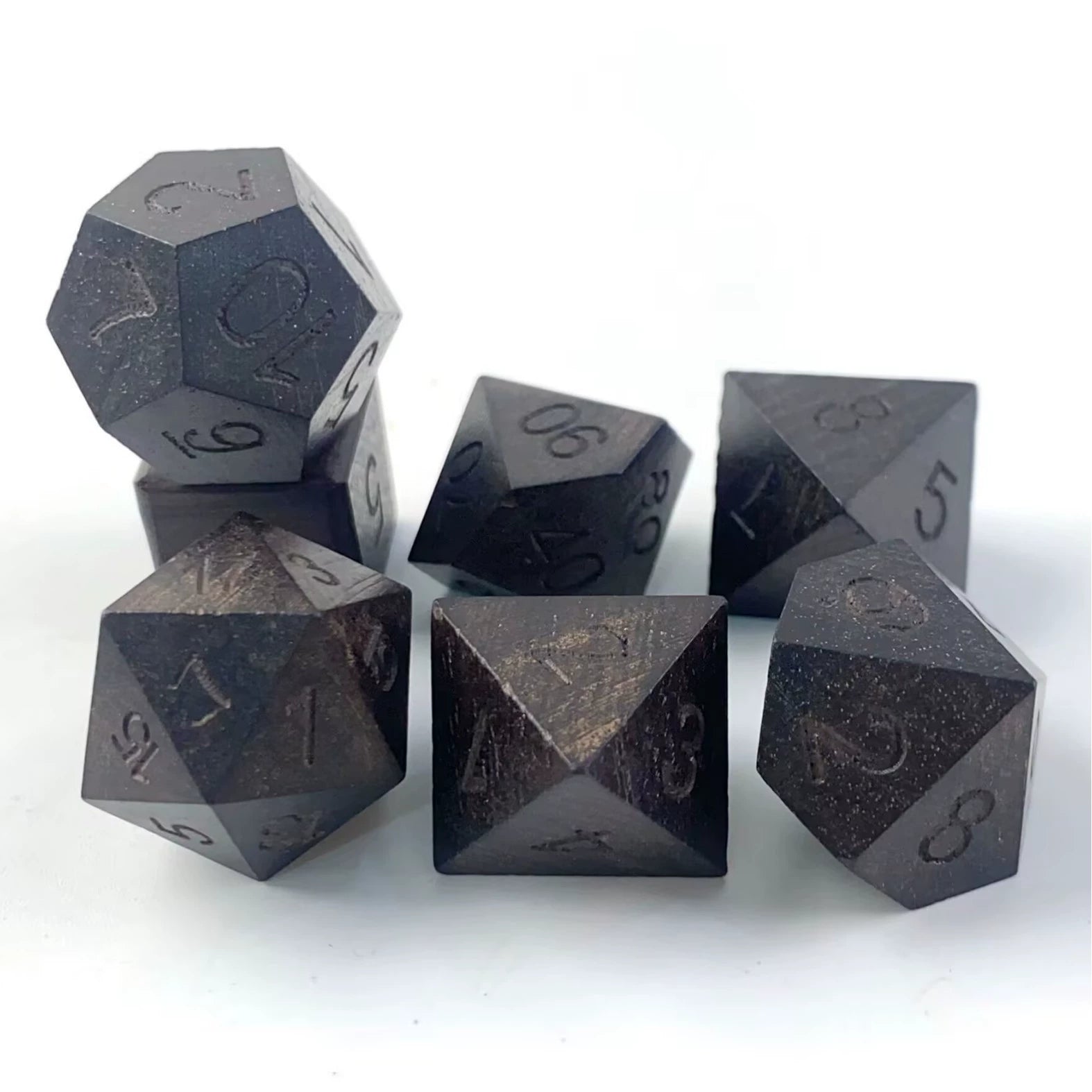 Elven Druid Wooden Dice Set