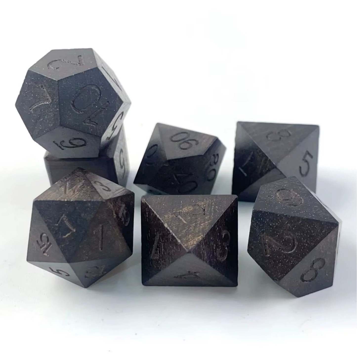Elven Druid Wooden Dice Set