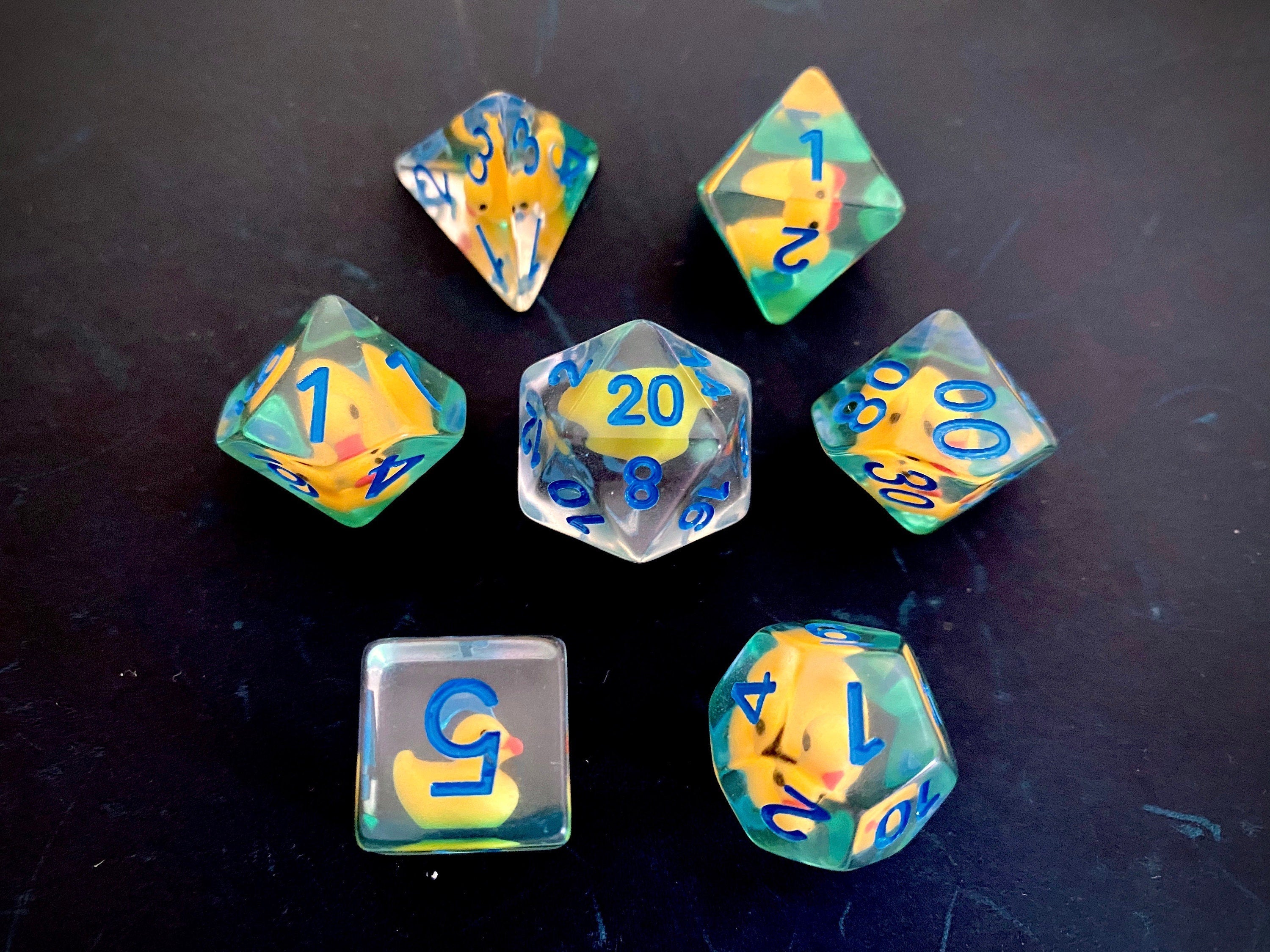 Duck Resin Dice Set (Give away a random Resin  Dice)