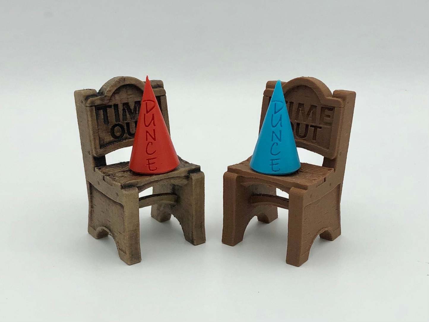 Chair of Shame Timeout Dice Jail and Dunce Cap Random Color (Give away a random dice)