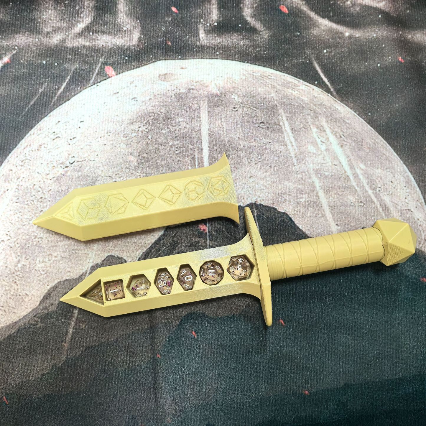 D&D Miniature Dice Holding Dagger