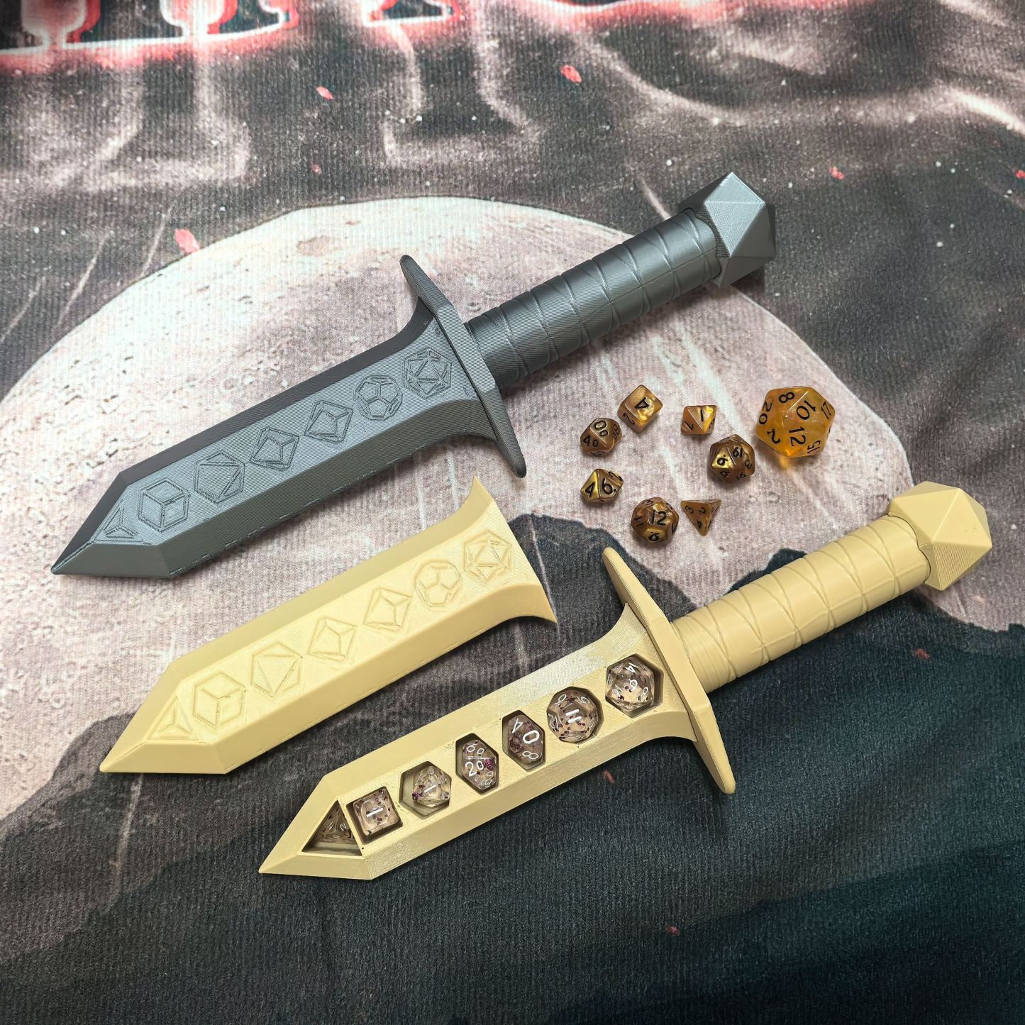 D&D Miniature Dice Holding Dagger