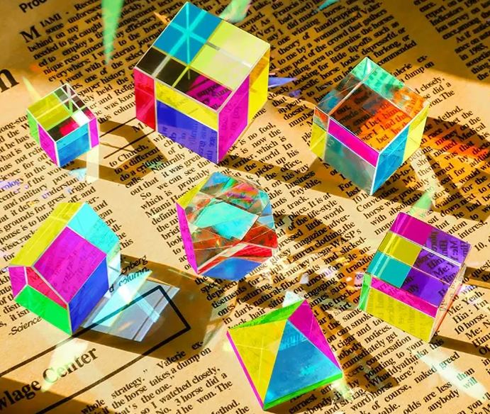 Dichroic Glass Gemstone DICE