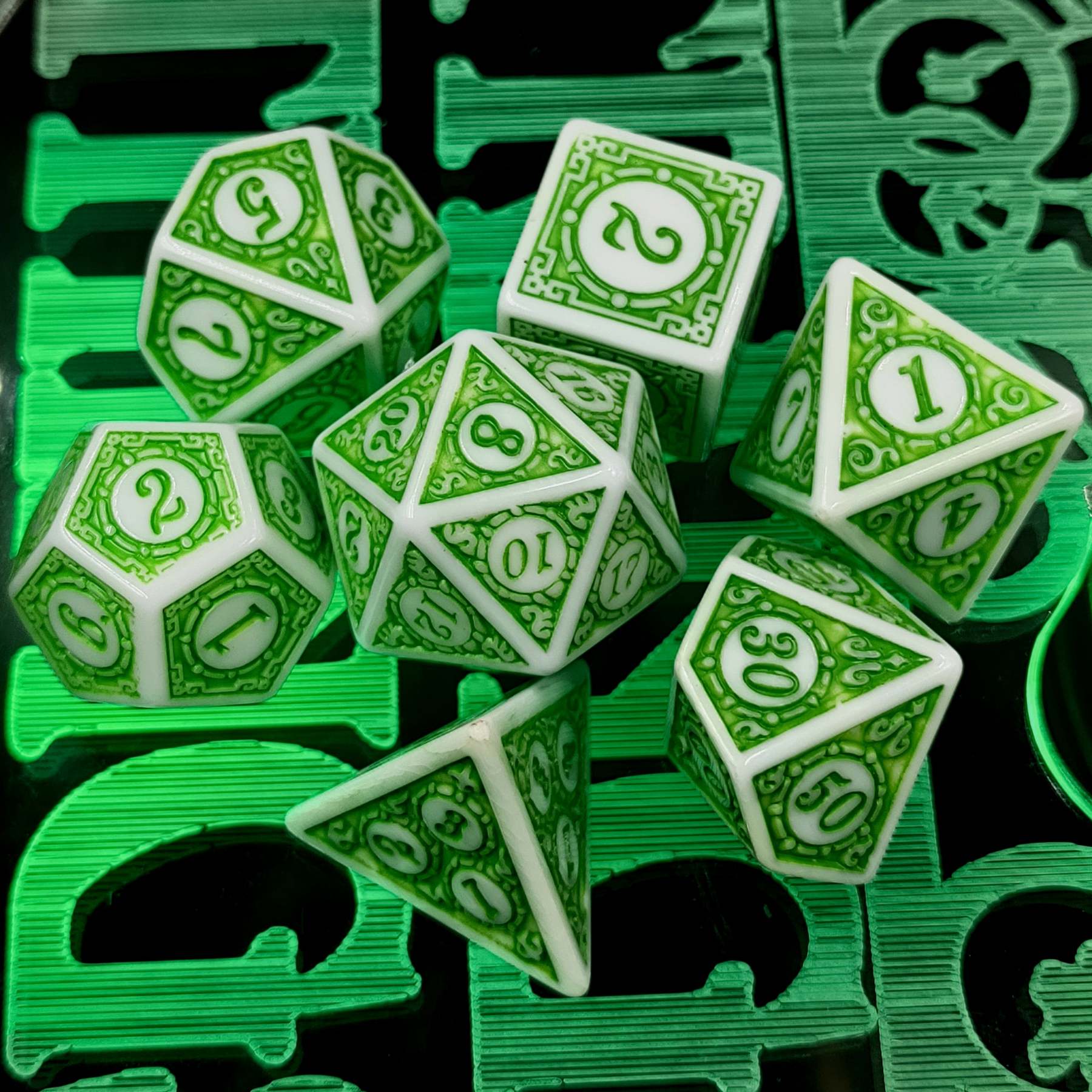 FREE Today: Magic Green Planet Dice Set