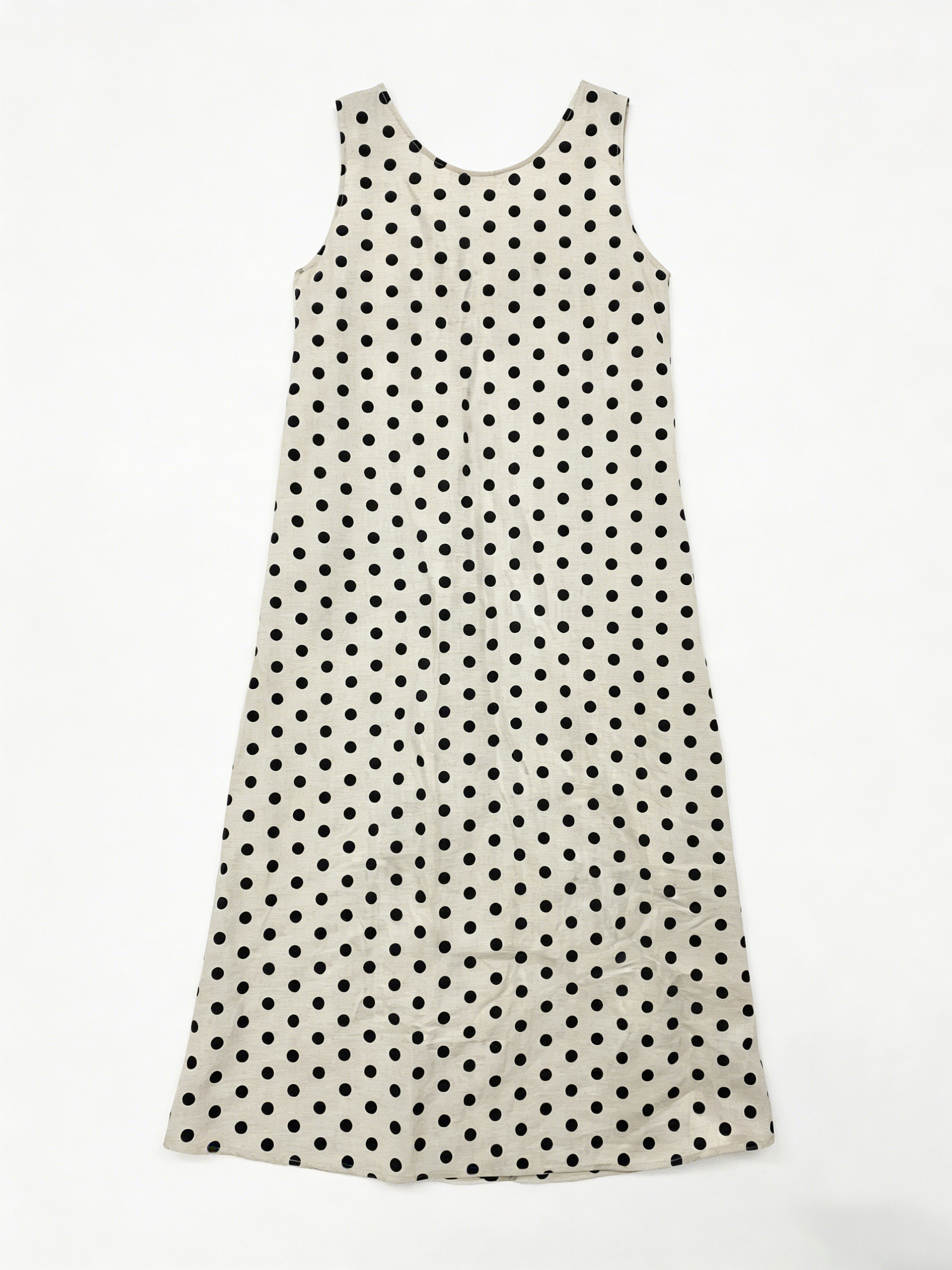 Women’s Casual Polka Dot Dress Wholesale - Sleeveless Summer Maxi C-40015