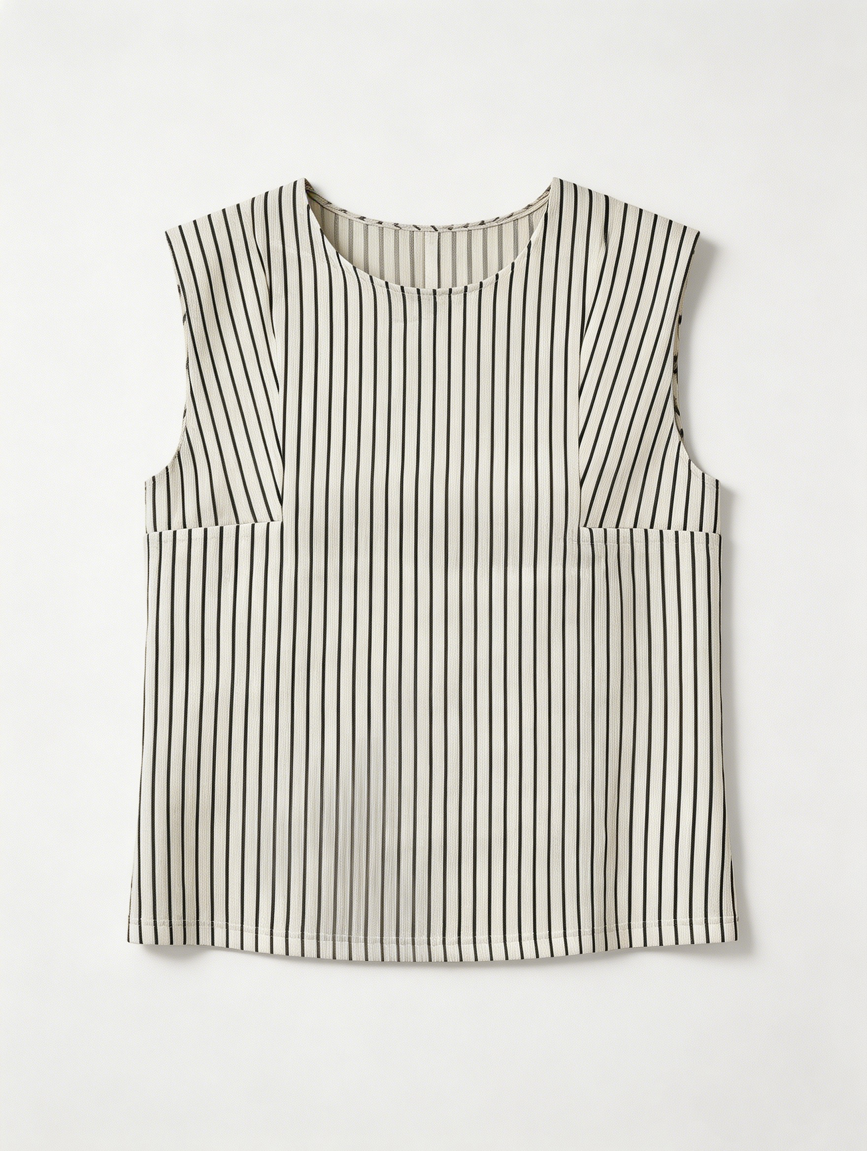 Classic Striped Sleeveless Top - High-Waisted Pairing Essential  D-42219