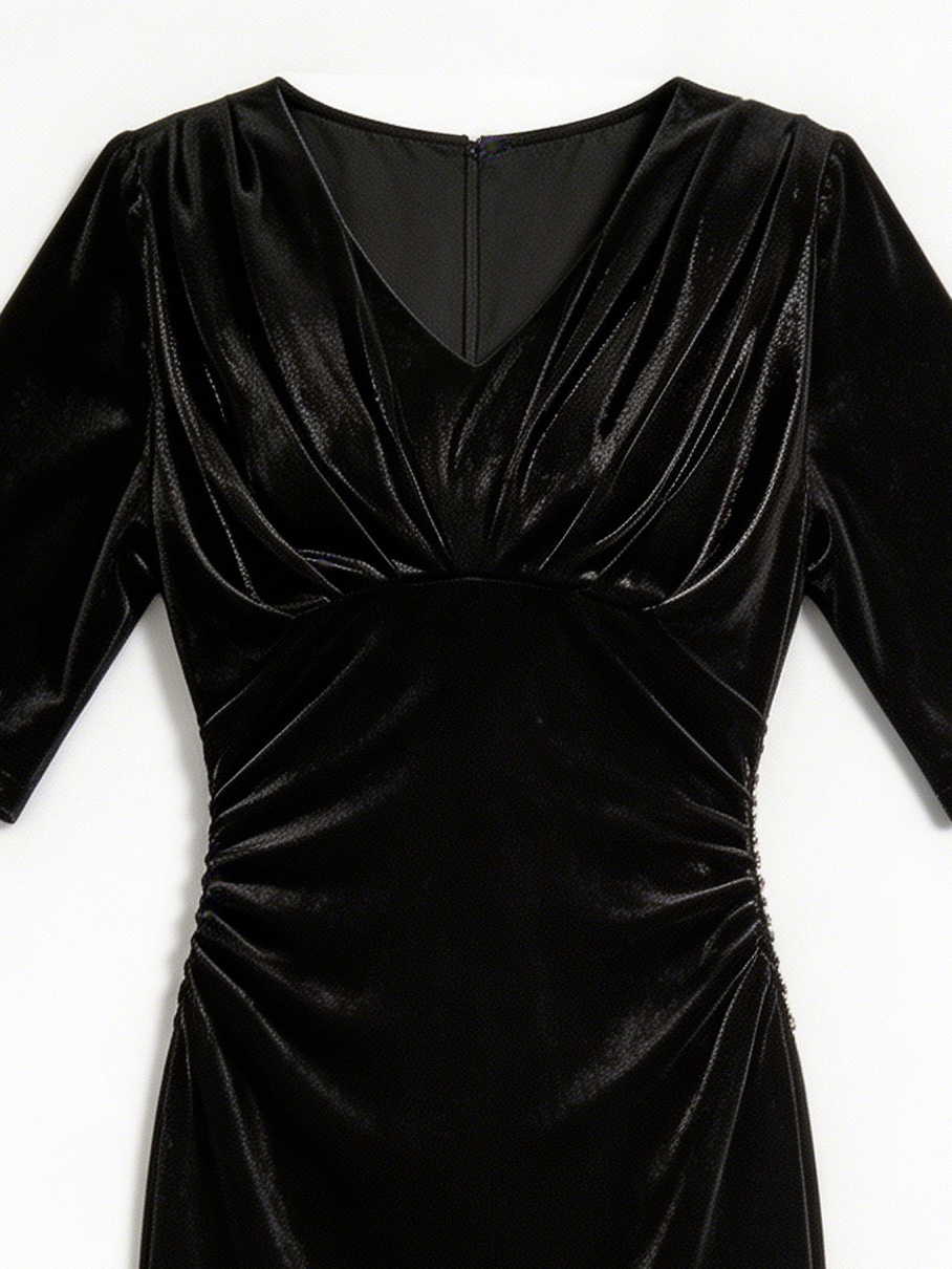 Strapless Satin Bodycon Mini Dress – Elegant Evening Party Dress 40964