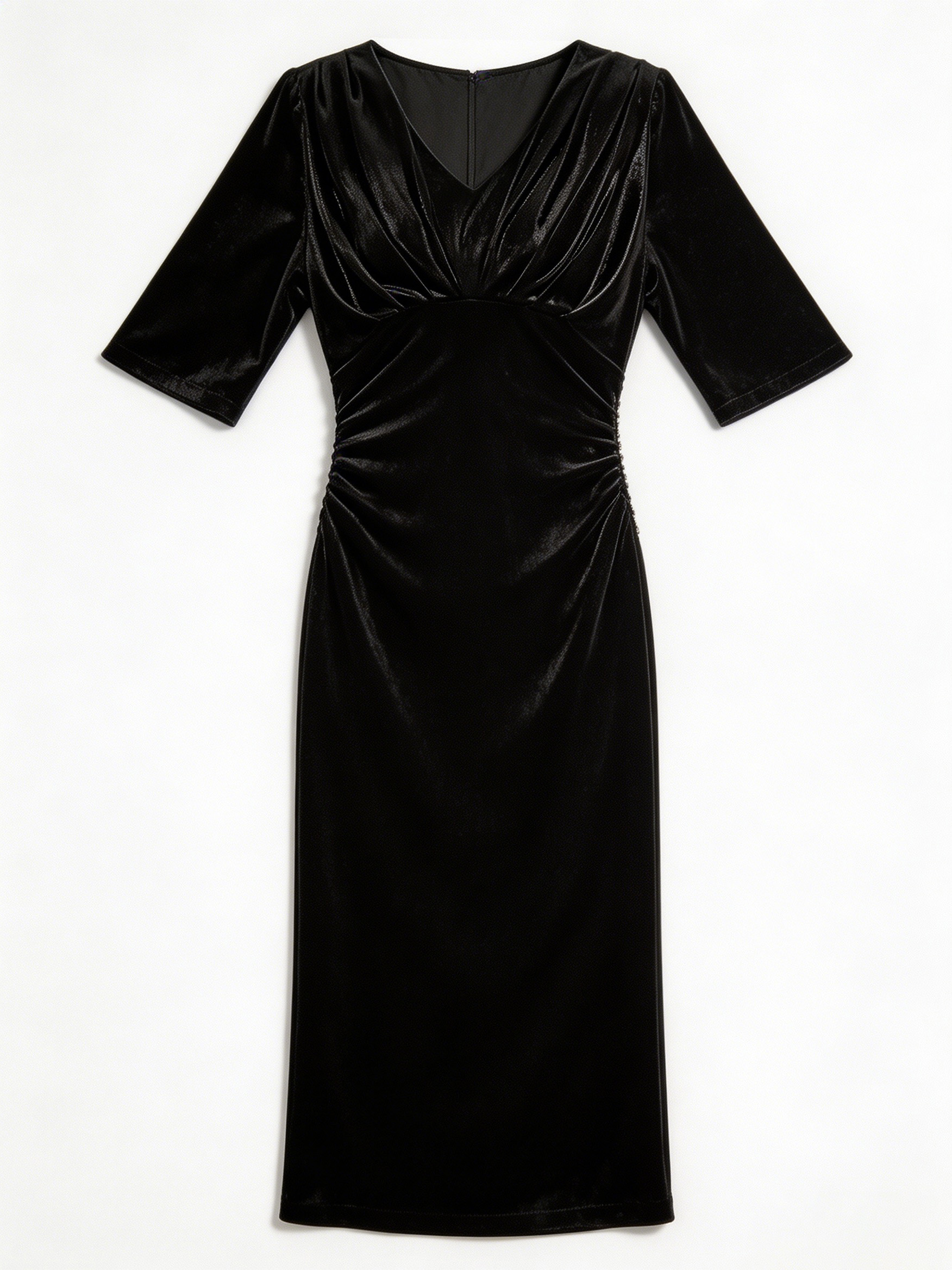 Strapless Satin Bodycon Mini Dress – Elegant Evening Party Dress 40964