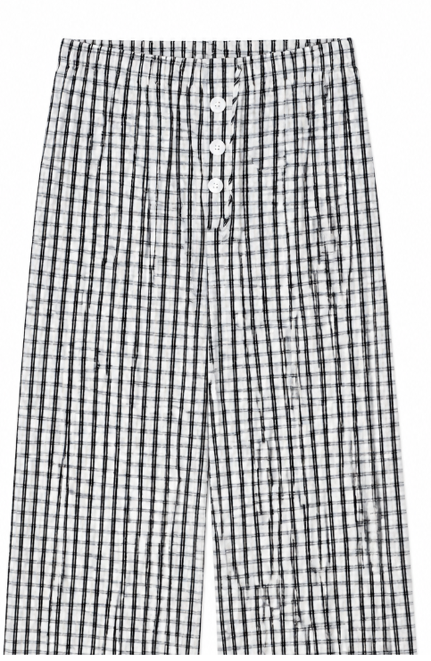 Street casual checkered pants A-42127
