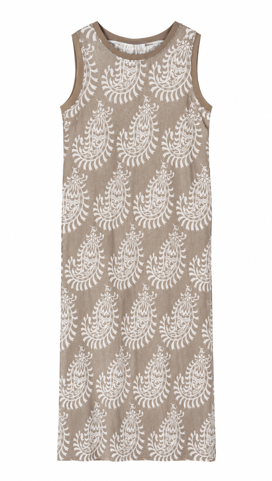Women’s Sleeveless Paisley Resort Maxi Dress AN-620043