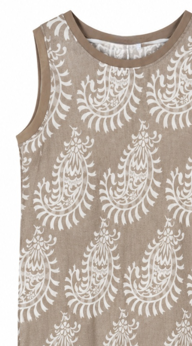 Women’s Sleeveless Paisley Resort Maxi Dress AN-620043