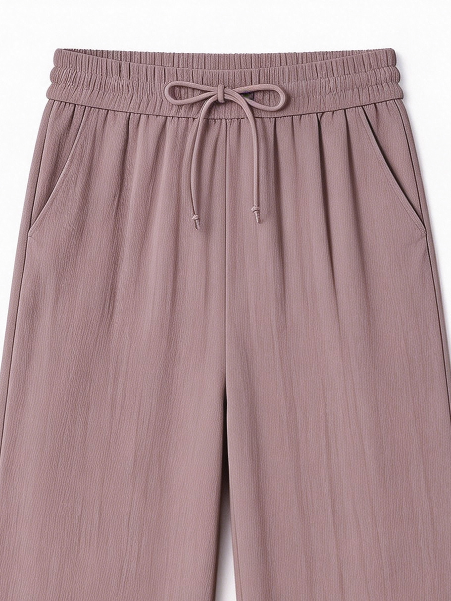Women’s High Waist Ribbed Wide Leg Pants XW-26901