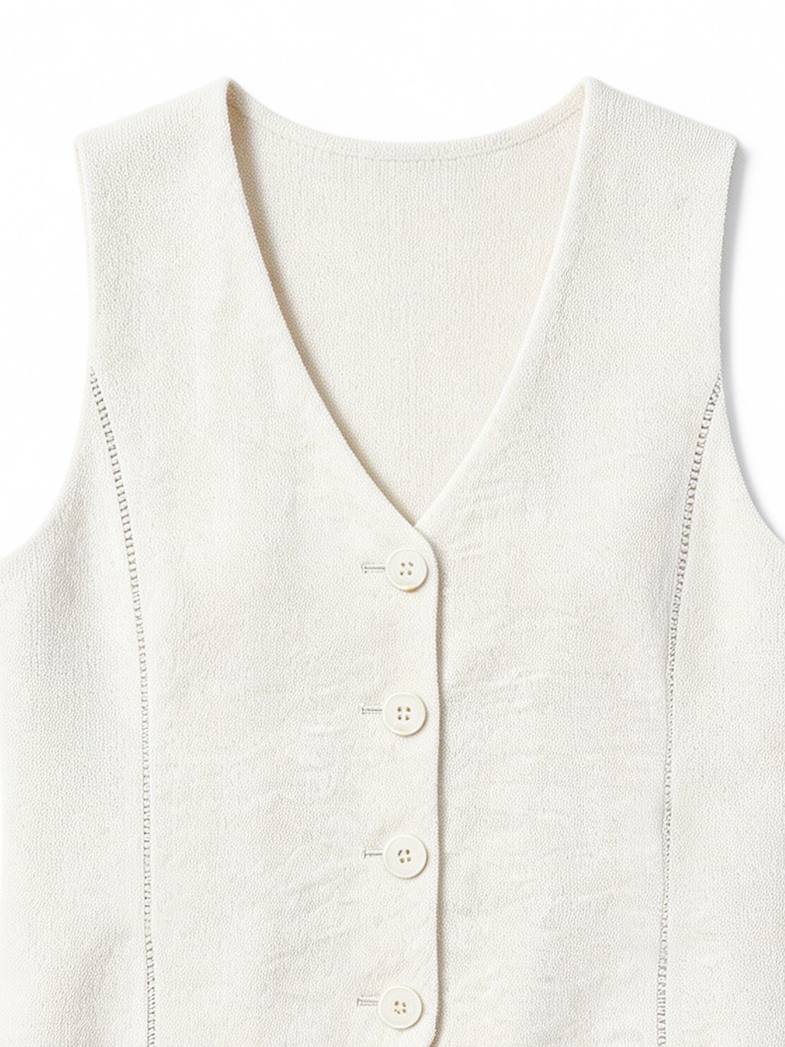 Women’s Minimalist V-Neck Tailored Vest Top C-42778