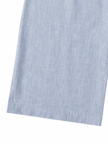 Women’s Linen-Blend Sleeveless Wide-Leg Co-ord Set W-42962+W-42960