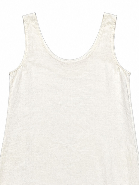 Women's White Textured Sleeveless Shift Dress W-38756-1