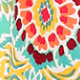 Women’s Boho Print V-Neck Drawstring Waist Mini Dress D-35591