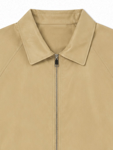 Women's Beige Drawstring-Hem Shirt Jacket C-43243