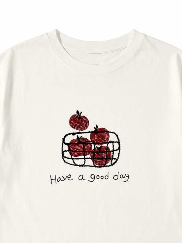 Women's Apple Graphic T-Shirt 1515