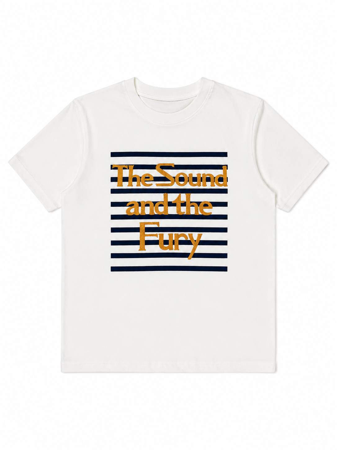 Women's Striped Slogan Graphic T-Shirt 1535