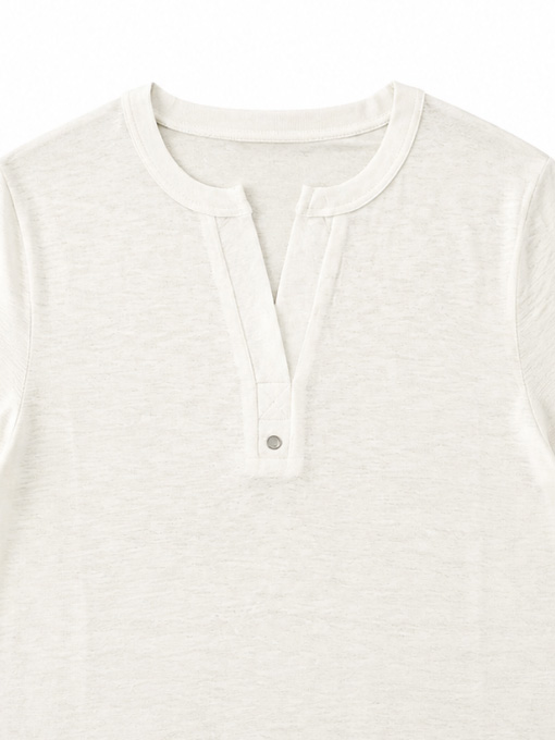 Women's Notch-Neck Henley T-Shirt 2003