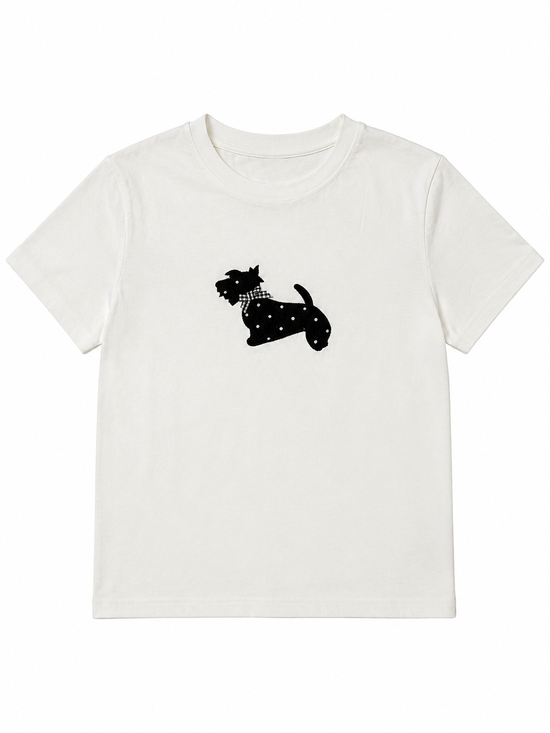 Women's Black Dog Graphic T-Shirt 2823