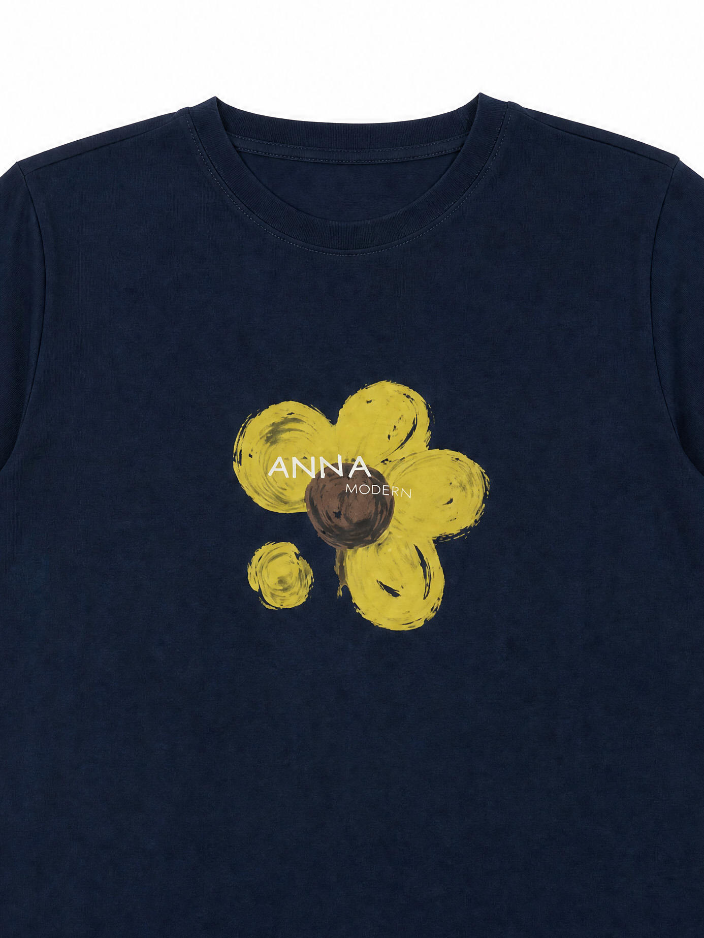 Women's Yellow Flower Graphic T-Shirt 2902