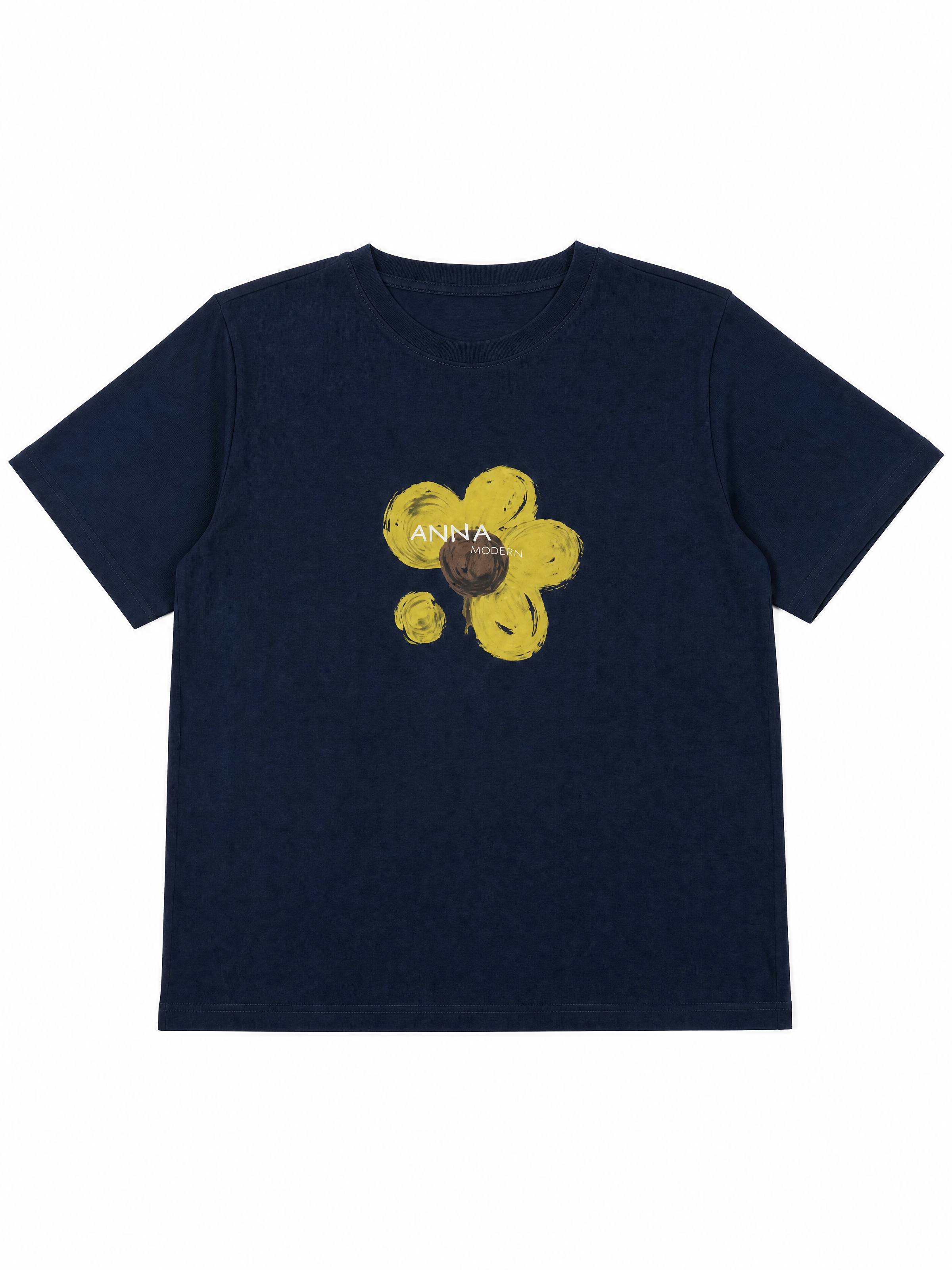 Women's Yellow Flower Graphic T-Shirt 2902