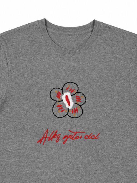Women's Colorful Flower Graphic T-Shirt 2906