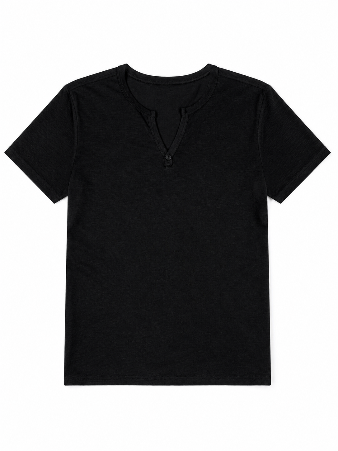 Women's V-Neck Henley T-Shirt 6611