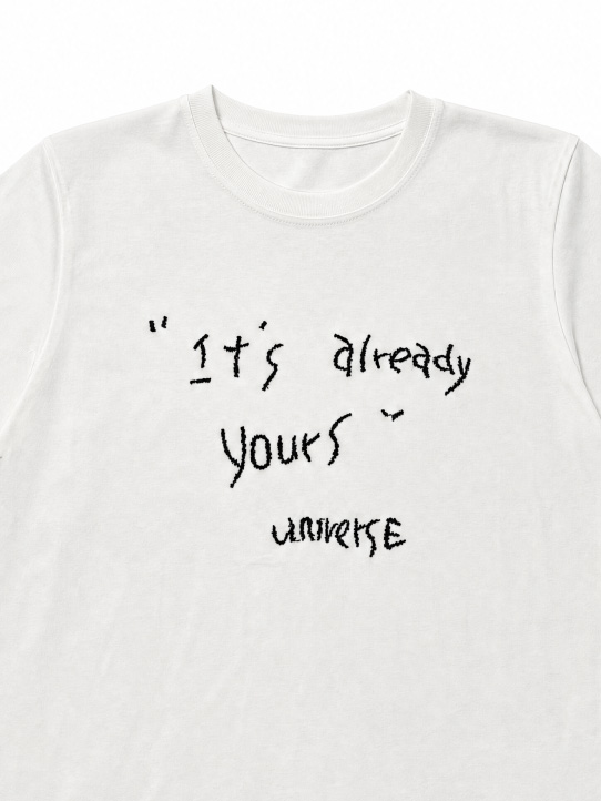 Women's Minimal Slogan Graphic T-Shirt 9100