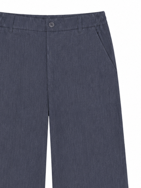 Minimalist Linen Wide‑Leg Pants A-43393