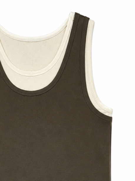 Women Fake‑Two‑Piece Longline Tank‑Top M-42616