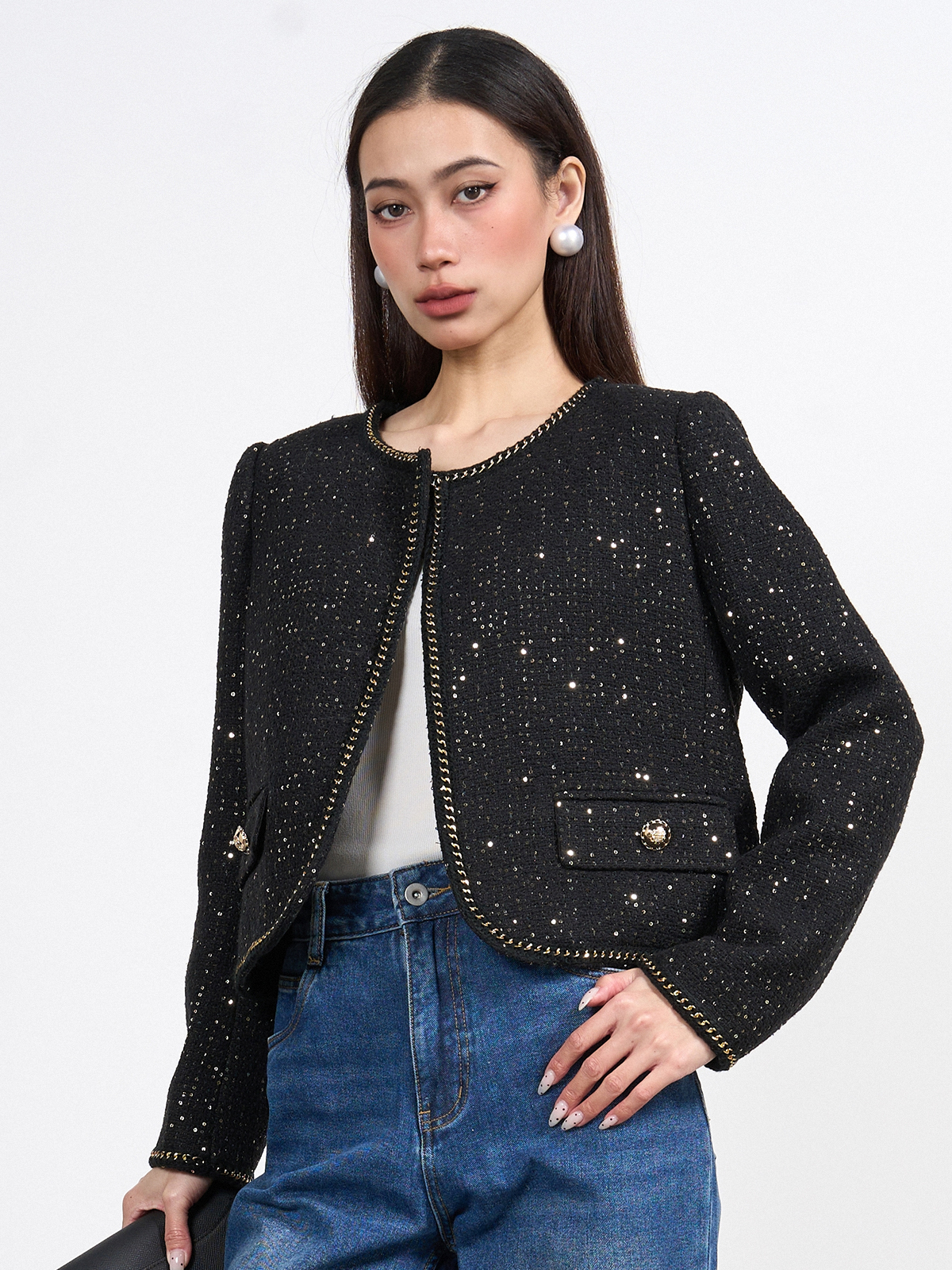 Tweed Cotton-Blend Jacket