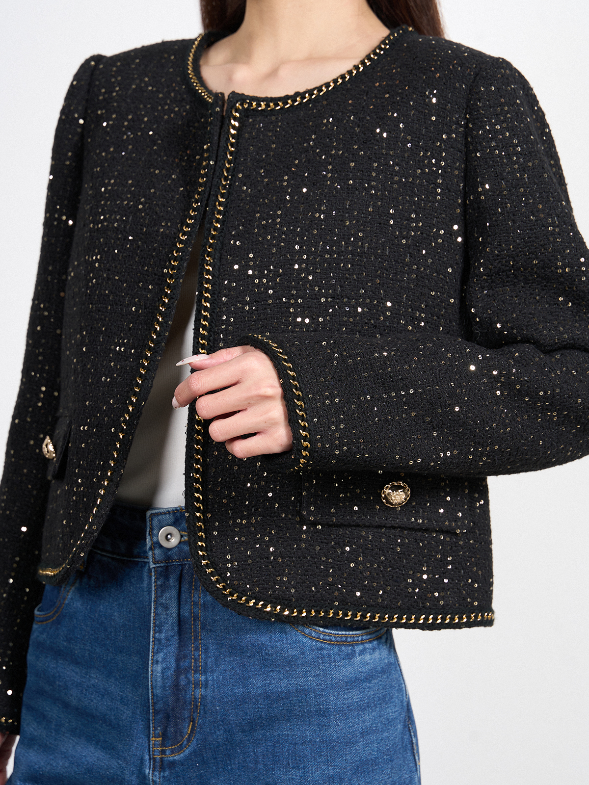 Tweed Cotton-Blend Jacket