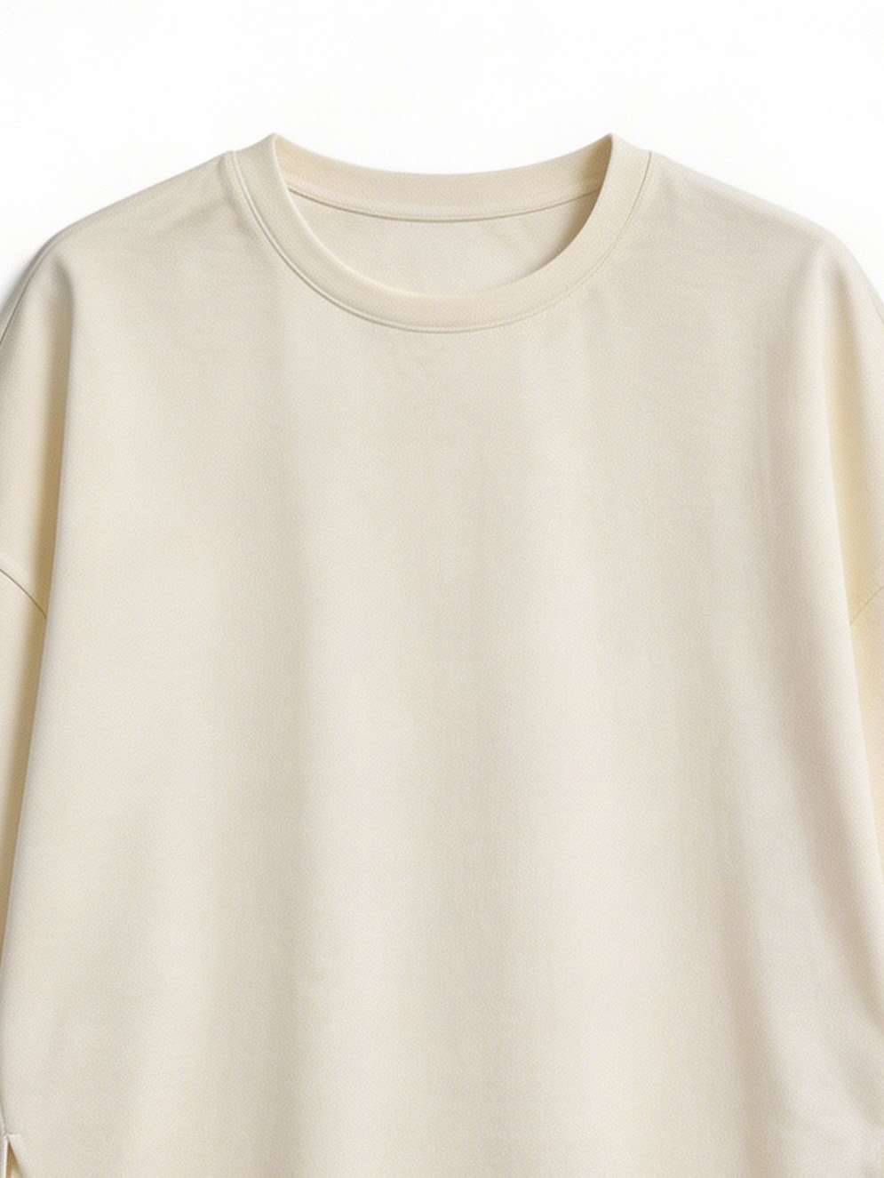 Women’s Oversized Solid Half Sleeve Casual T‑Shirt AN-750001
