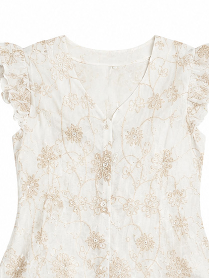 Women’s Boho Embroidered Resort Co-ord Set W-42933+W-42932