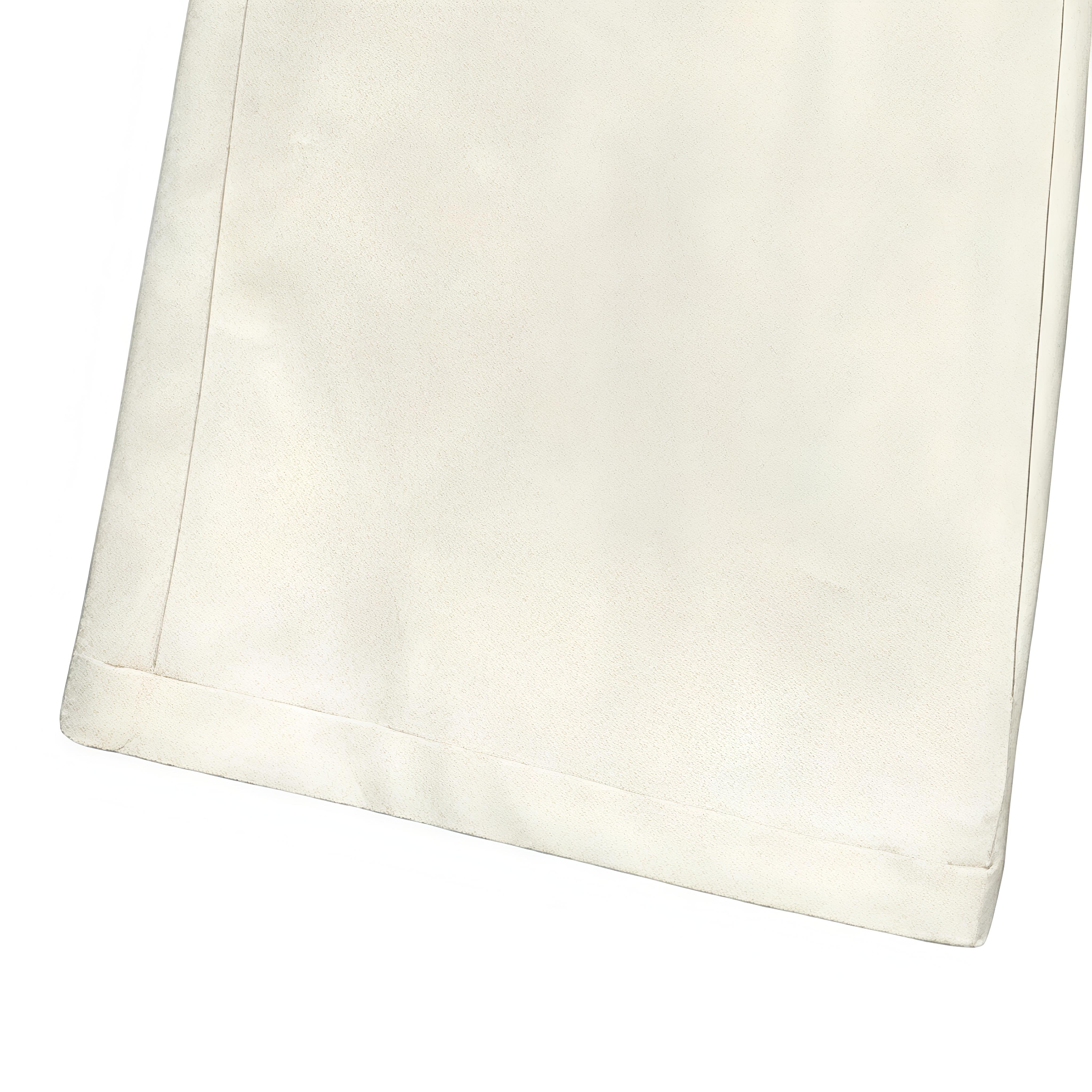 White Linen Two-Piece Set - Relaxed Blazer & Wide Leg Pants C-38668+C-41321