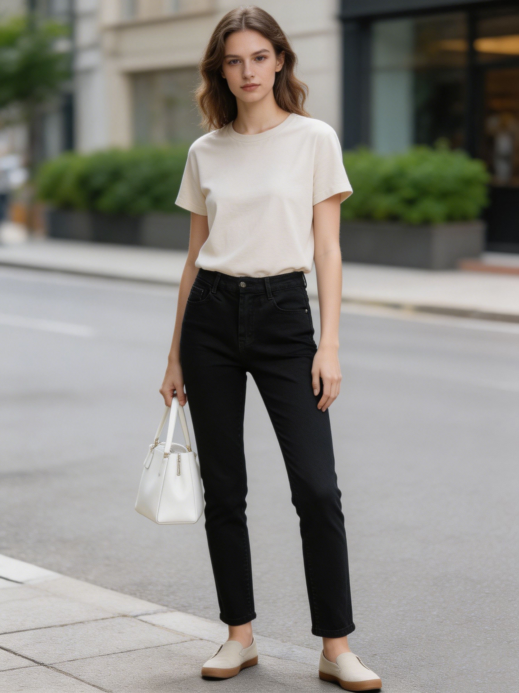 Women's High Waist Skinny Black Jeans Slim Fit Soft Stretch Denim Pants ZY6023