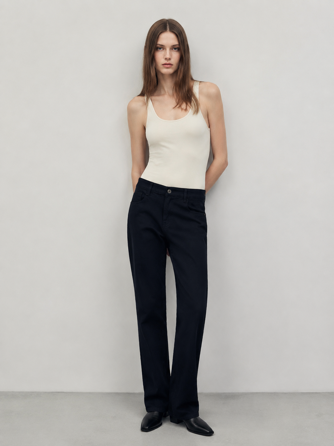 Women's High Waist Skinny Black Jeans Slim Fit Soft Stretch Denim Pants ZY6023