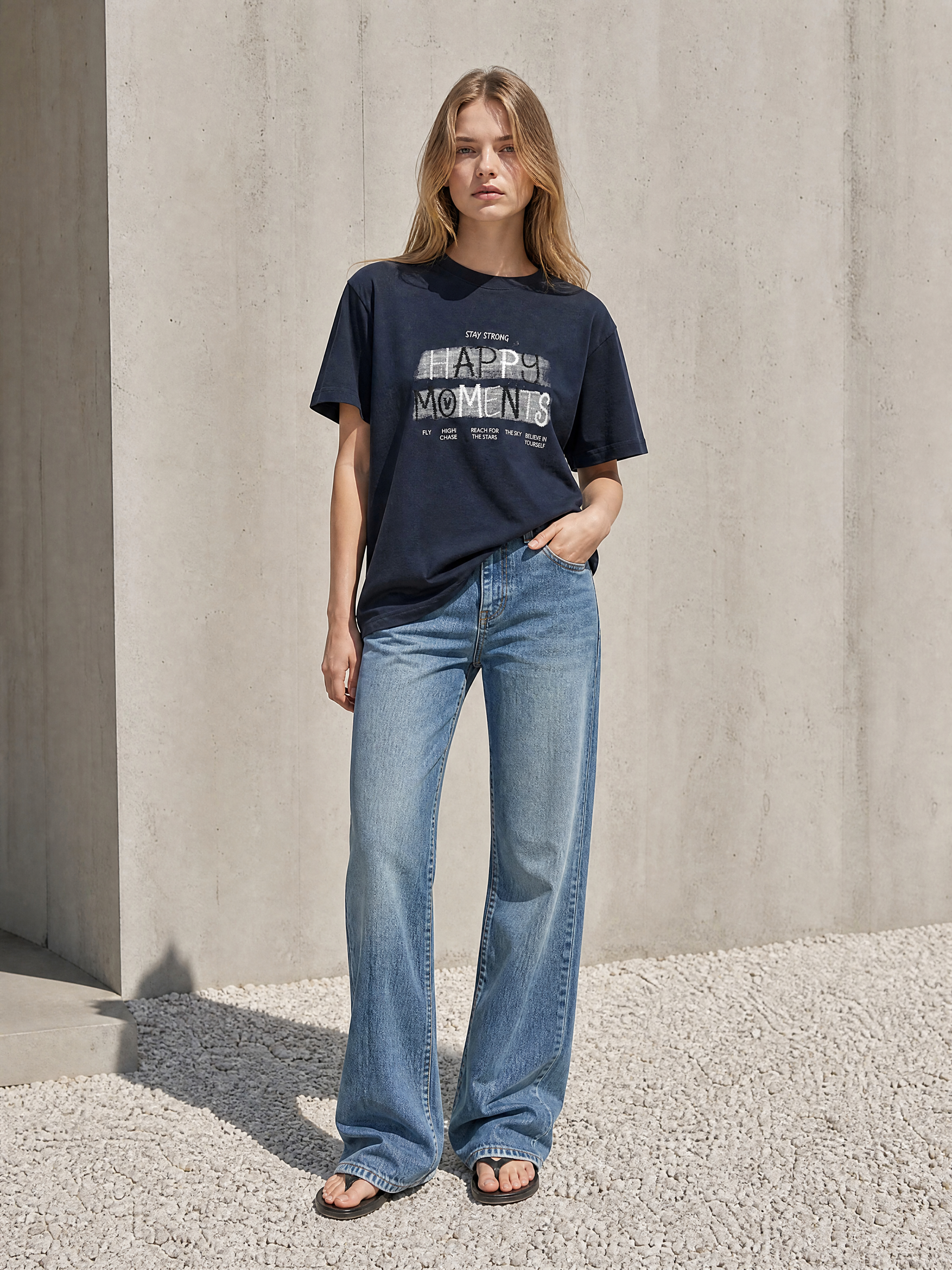 Women's Bold Slogan Graphic T-Shirt 1536