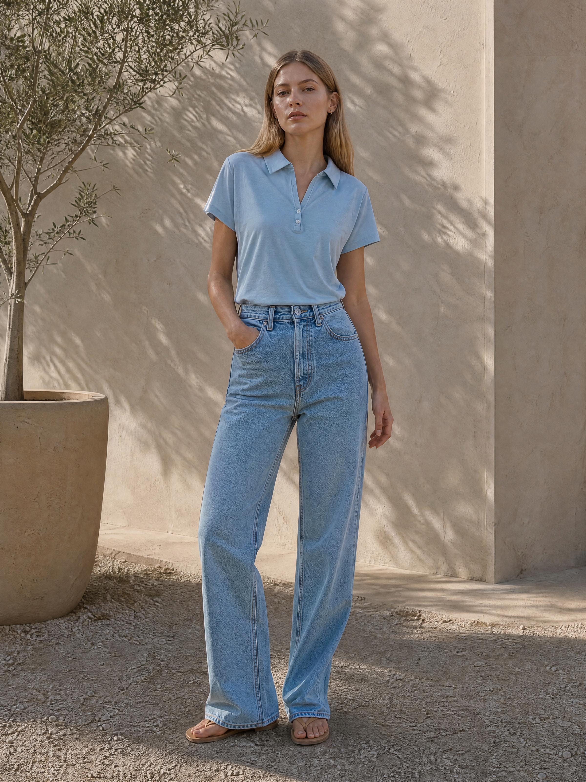 Women's Short-Sleeve Polo Shirt 6628