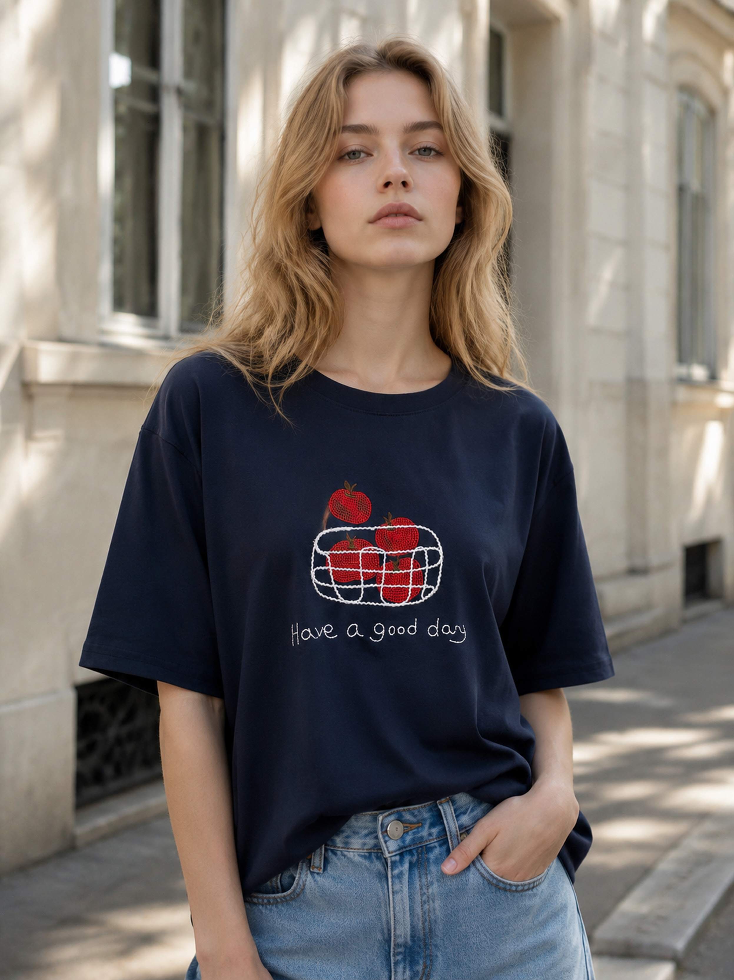 Women's Apple Graphic T-Shirt 1515