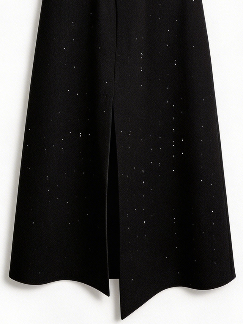 Vintage Chanel Style Cropped Waistcoat Trouser Suit Women Glitter Textured Fabric Set C-41405+C-41406