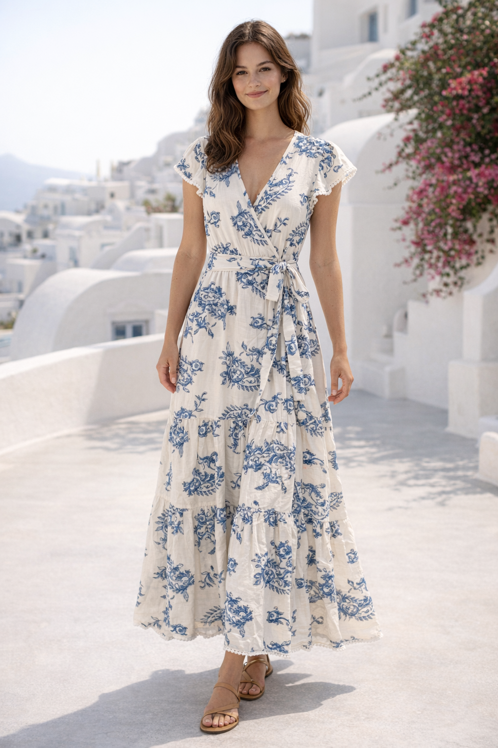 Resort-style Embroidered Dress A-42520