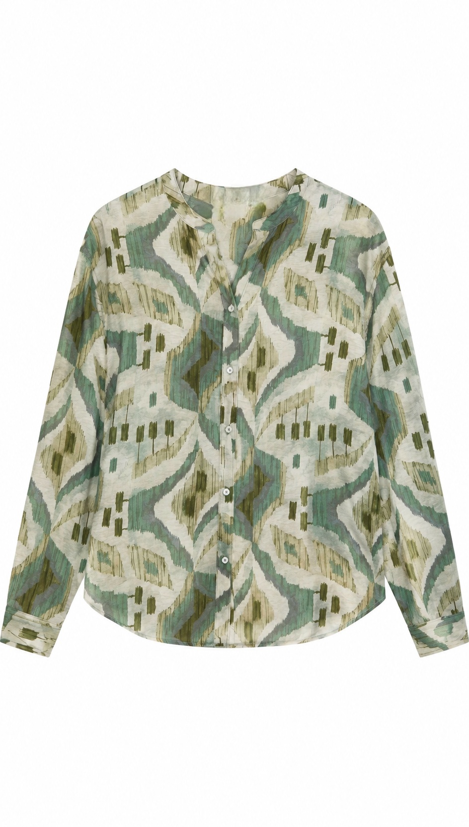 Oversized Boho Print Blouse Women’s Long Sleeve Shirt AN-121010