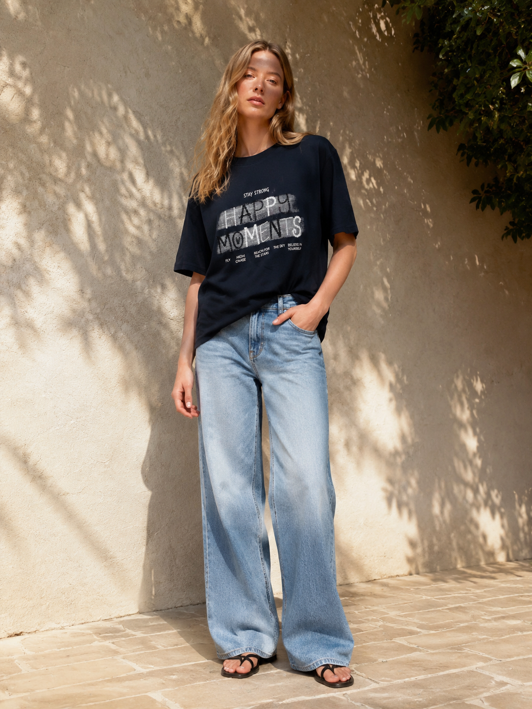 Women's Bold Slogan Graphic T-Shirt 1536