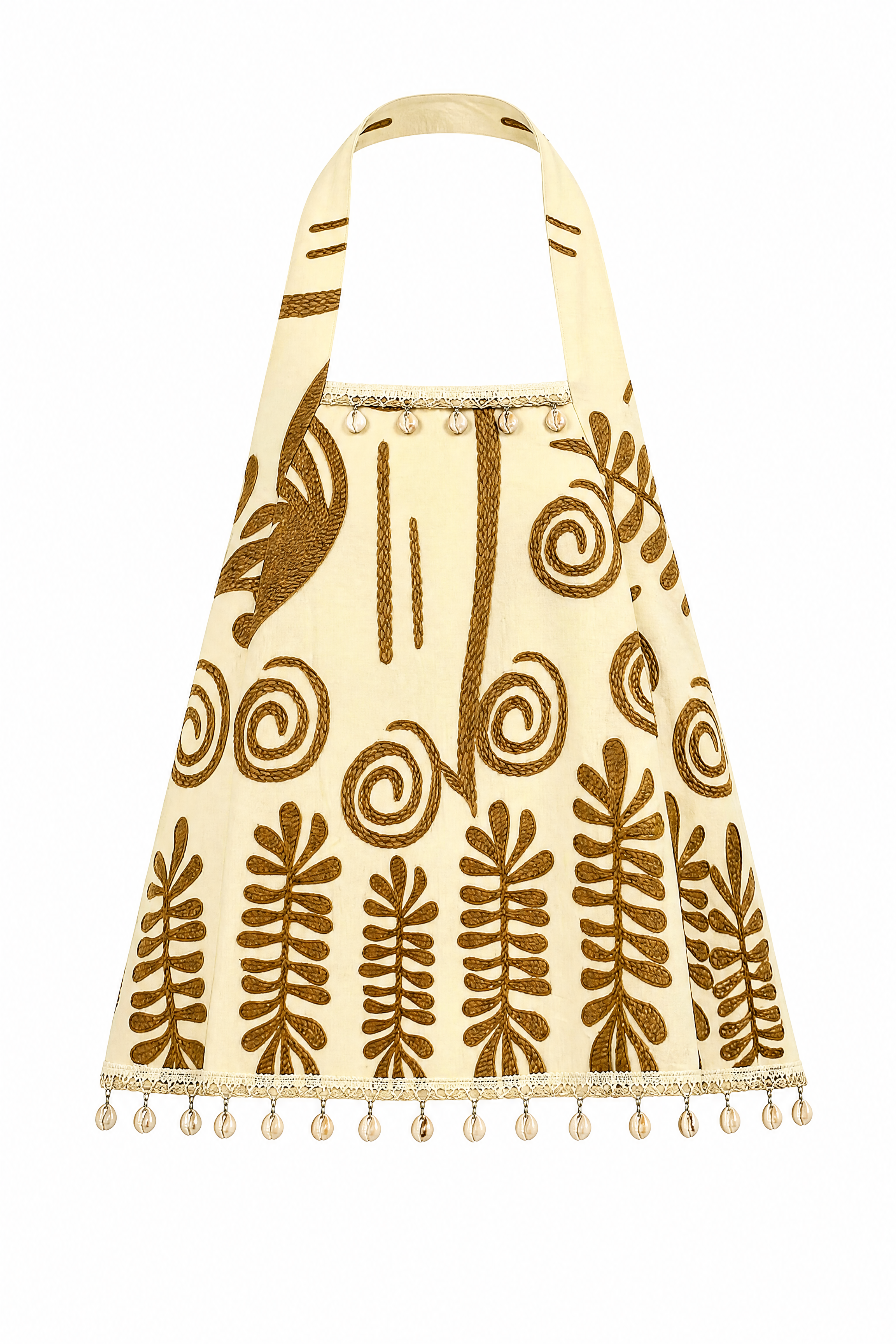 Women’s Boho Embroidered Halter Cami Top with Pom Pom Trim 28023-1